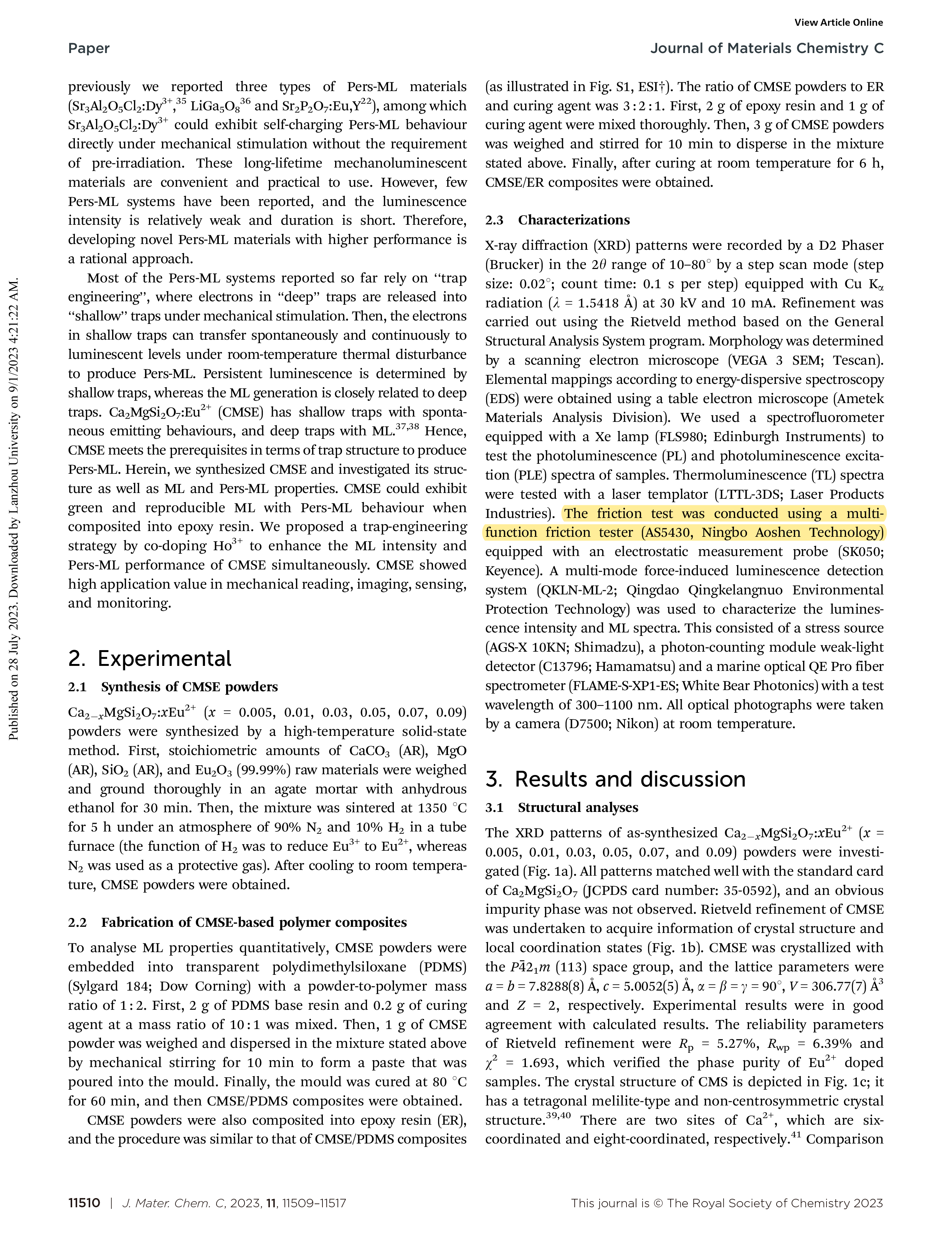 Trap-regulated highly efficient mechanoluminescence and persistent mechanoluminescence of Ca2MgSi2O7Eu2+?-2.png
